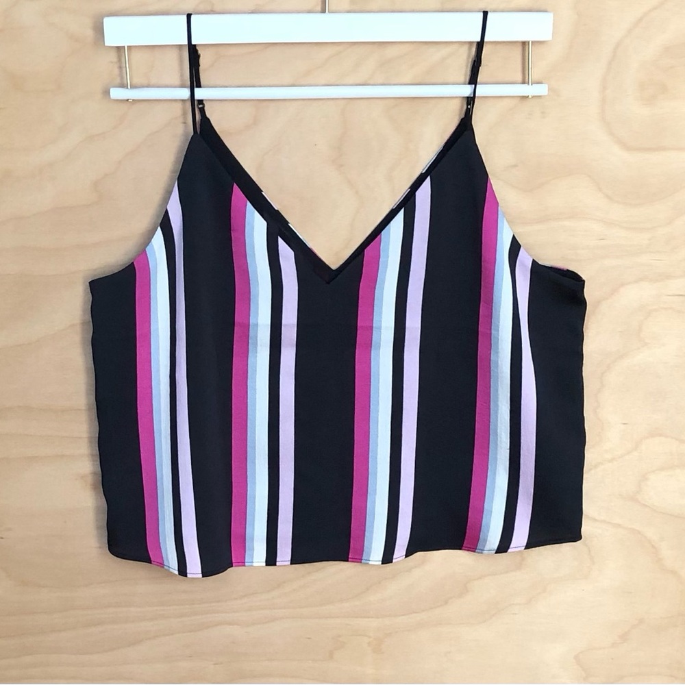 Express Striped Multicolor Camisole Crop Top Women Size SP.